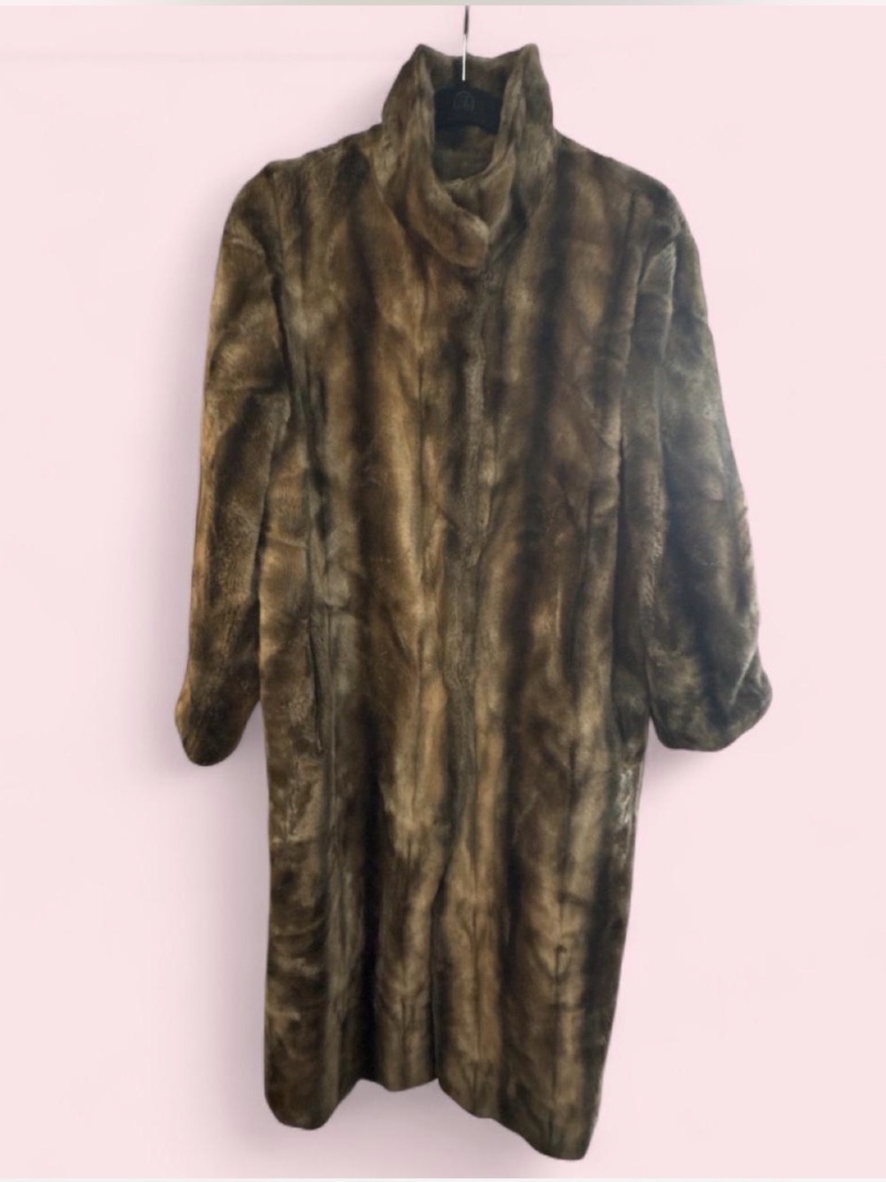 Vintage Long Brown Faux Fur Ski & Snow Coat — Plush Warmth